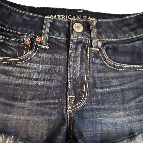 American Eagle Outfitters Jean Shorts Size 0 - Picture 2 of 5